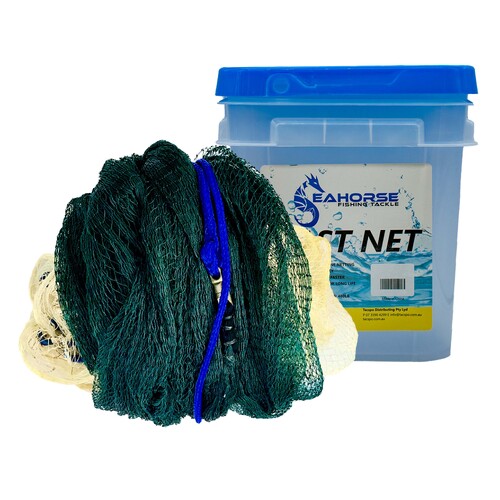Seahorse 9ft Bottom Pocket - Multi Monofilament Cast Net With 3/4" Mesh