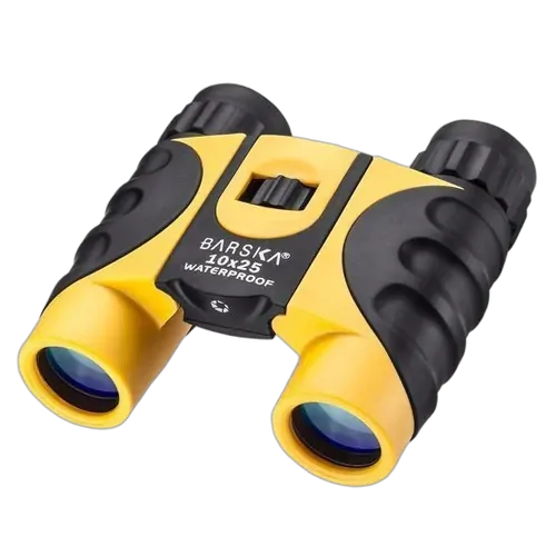 BARSKA 10x25mm Colorado Yellow Waterproof Compact Binoculars