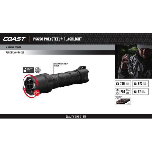 Coast Torch 740 Lumens 4 X Aa