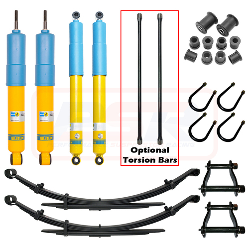 Performance Suspension Racing Holden Colorado RC / Isuzu D-MAX 2003-2012 Bilstein 2" Lift Kit Standard Duty Rear (With Torsion Bars)
