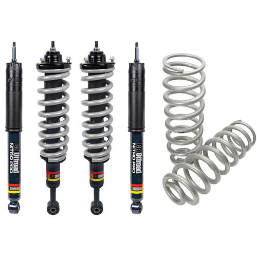 CalOffroad Nitro Pro Series 4x4 Lift Kit Tour Pack, 2 INCH Lift, Front Coil (Heavy Duty), Rear Coil (Extra Heavy Duty) to suit Isuzu MU-X 2020 On