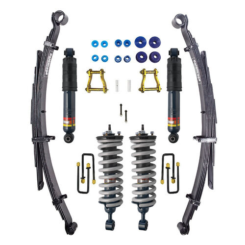 CalOffroad Nitro Pro Series 4x4 Lift Kit Tour Pack, 2 INCH Lift, Coil Spring (Heavy Duty), Leaf Spring (Heavy Duty) to suit Nissan Navara D40 05-15