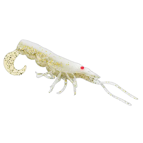 Chasebaits Curly Prawn 60 - Milk Flash 6pc