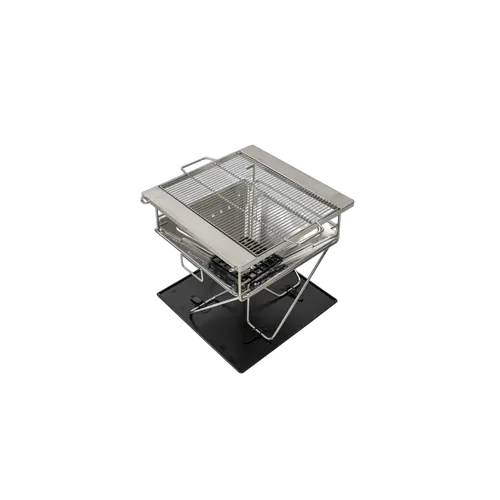 NotLost Flatfold Stainless Steel BBQ Grill Firepit 45cm