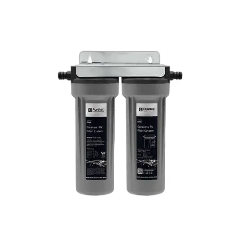 Puretec Caravan Filter Kit, Twin Housing, w/ PL051 And MC011-S Cartridges