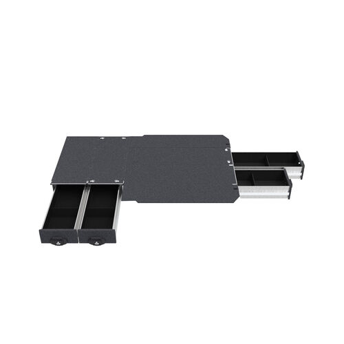 4WD Interiors Fixed Floor Side Drawers & Fixed Floor Rear Drawers suits Toyota Hiace Van 05/2019-Current