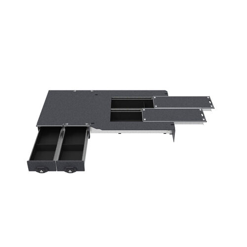 4WD Interiors Fixed Floor Side Drawers & Dual Roller Floor Rear Drawers suits Toyota Hiace Van 01/2005-04/2019