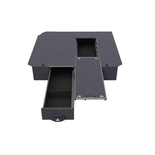 4WD Interiors Single Roller Floor Drawers suits Toyota Hiace Van 01/2005-04/2019