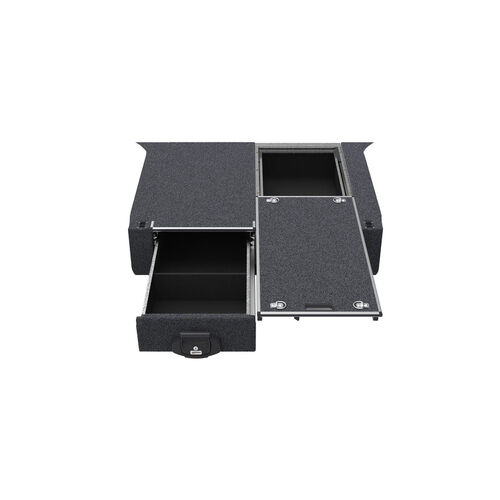4WD Interiors Single Roller Floor Drawers suits Toyota Landcruiser 300 Series 7 Seat Wagon 07/2021-Current