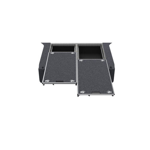 4WD Interiors Dual Roller Floor Drawers suits Toyota Landcruiser 300 Series 5 Seat Wagon 07/2021-Current