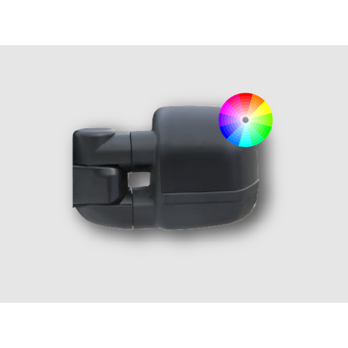 Clearview Compact Towing Mirrors [Heat, Camera Provision, Power-Fold, BSM, Indicators - Cat 6, Electric] to suit Isuzu MU-X (2025-On) - Raw