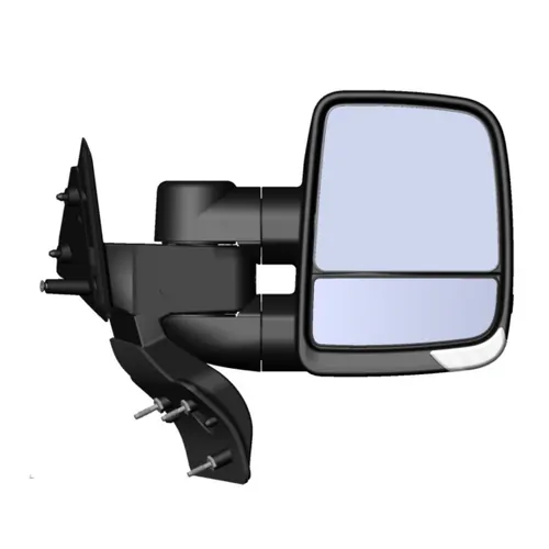 Clearview Towing Mirrors [Next Gen, Heat, Camera, Power-Fold, BSM, Memory, Puddle Lights, Indicators (Cat 6), Electric, Black] To Suit Toyota LC 300 S