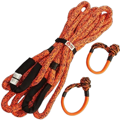 Carbon 4X4 Kinetic Rope And 2 X Soft Shackle Combo Deal