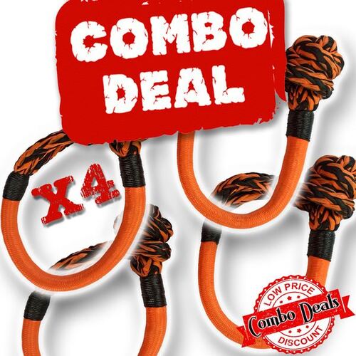 4 X Carbon Monkey Fist 15T Soft Shackle Combo Deal