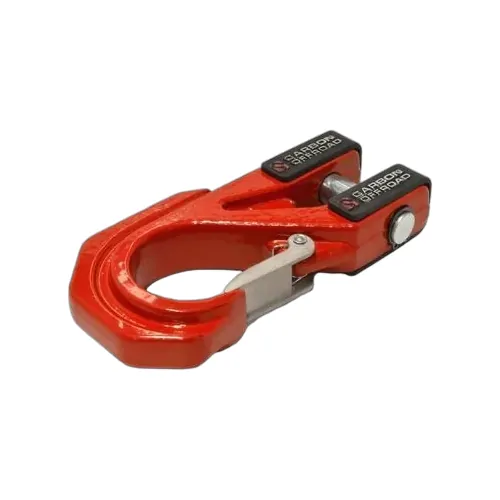 Carbon Offroad Mega Pro Winch Hook - Red