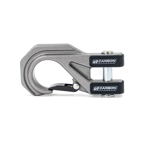 Carbon Offroad Mega Pro Winch Hook - Silver