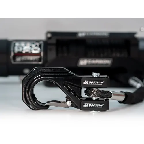 Carbon Scout Pro - 15000lb Winch V3 with Mega Pro Winch Hook - Black
