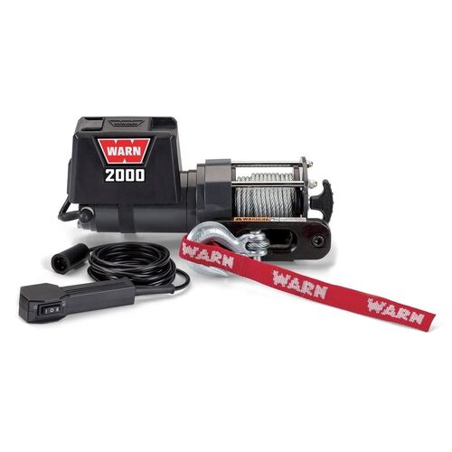 Warn 12V 2,000lb Utility Winch with 10.7m Wire Rope