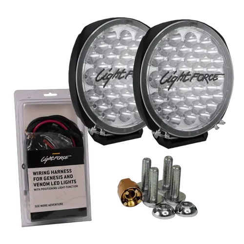 Lightforce Genesis LED Driving Lights (Includes Harness & Anti Theft Nuts)