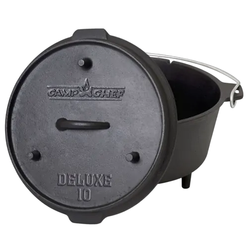 Camp Chef 10'' Cast Iron Deluxe Dutch Oven (6 Quart)