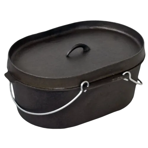 Supex 10Qt Oval Dutch Oven Preseasoned