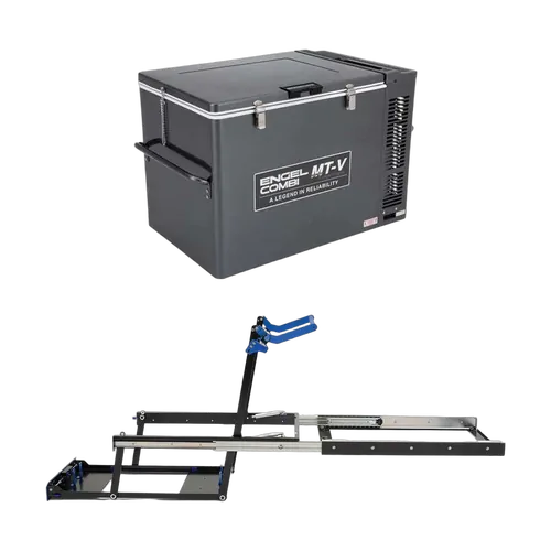 Engel 75 Litre Combi Portable Fridge and Freezer & Msa Ds60 Fridge Drop Slide Bundle
