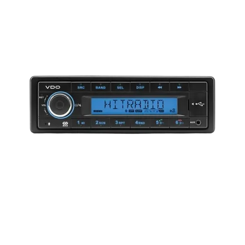 Vdo Vdo Media Player 12V Headunit Mp3/Aux/Tuner/Usb/Bluetooth Lcd Display *Not Cd Compatible