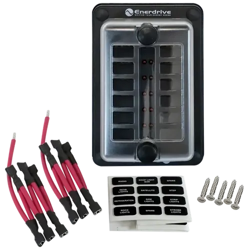 Fuse Block Panel Mount 12 In 12 Out