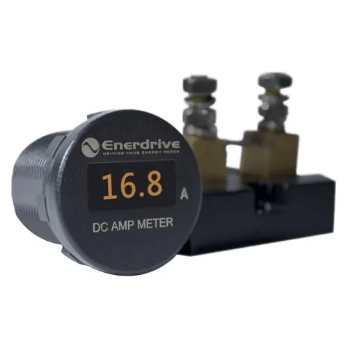 Enerdrive Round Oled Dc Amp Meter0-100A Dc Ip66