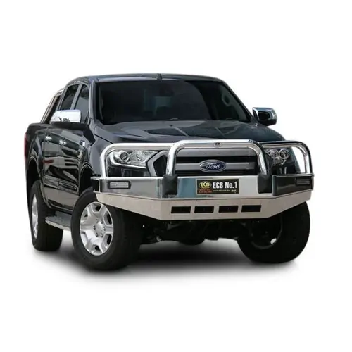 ECB Big Tube Bar To Suit Ford Ranger PX MKII 4WD Hi/Rise 07/15 to 08/18 Polished