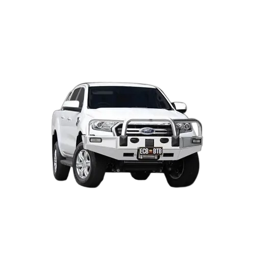 ECB Big Tube Bar Winch Comp. w/lights to Suit Ford Ranger PX MKIII 4WD Hi/Rise 09/18-On Black Ripple