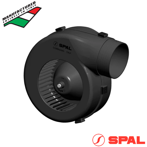 SPAL 001-A39-49D 12V Single Wheel Blower Assembly, 3-Speed 31.1A