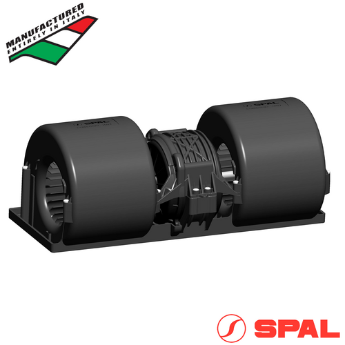 SPAL 014-AP74/LL-22 12V Double Wheel Blower Assembly, 1-Speed 28.0A