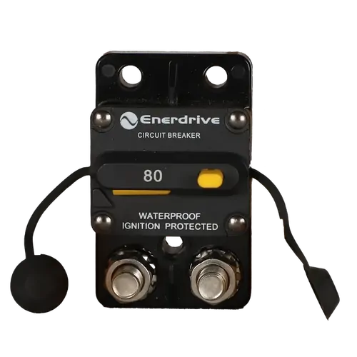 Enerdrive 285-Series Circuit Breaker Surface Mount Parallel 3/8 Stud 80A