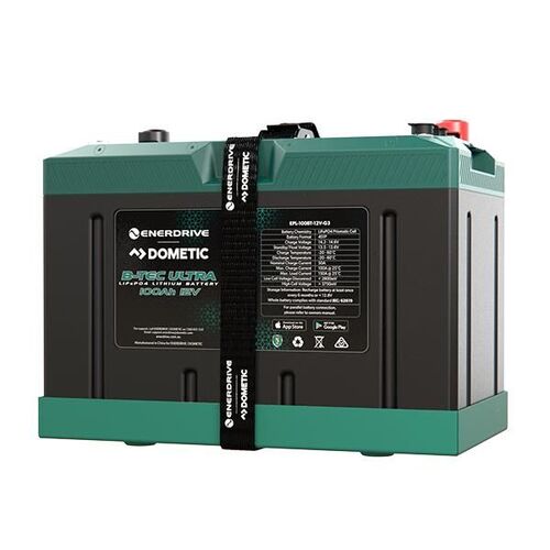 Enerdrive B-TEC ULTRA 100amp / 12v LiFePO4 Battery Gen3 IP67
