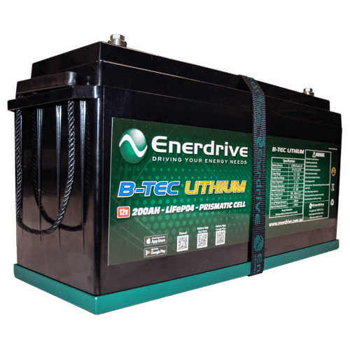 200Ah 12V DC ENERDRIVE Gen2 B-TEC LiFePO4 Lithium Battery