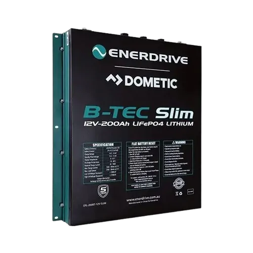 Enerdrive B-Tec 200A 12v Lithium Slim Metal Case