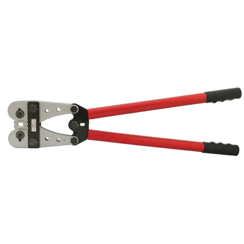 Plusquip Copper Terminal & Lug Crimper Crimps 6Mm2 - 120Mm2 Rotatable Jaws