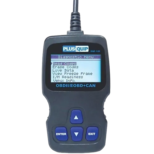 Plusquip Obdii Hand Held Scan Tool with Built In Obdii Library