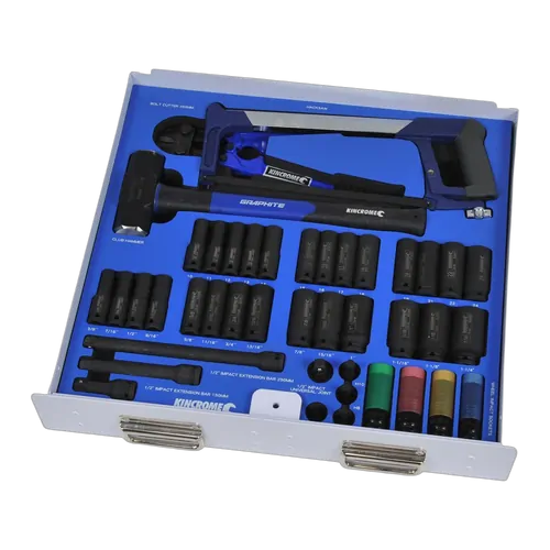 Kincrome Truck Box 42 Piece Impact Sockets & Accessories Eva Tray