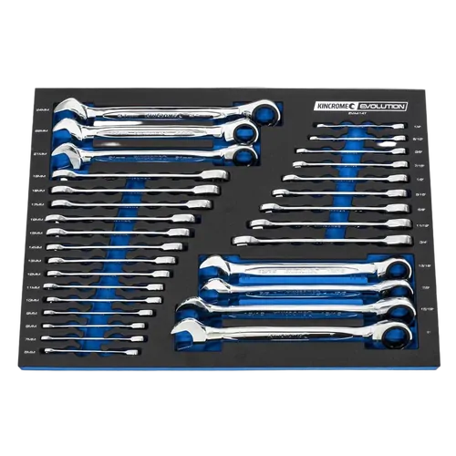 Kincrome Evolution 30 Piece Gear Spanners Eva Tray