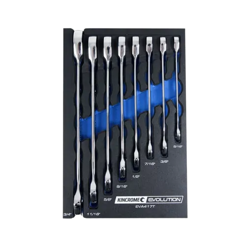 Kincrome Evolution 8 Piece Gear Spanner Eva Tray