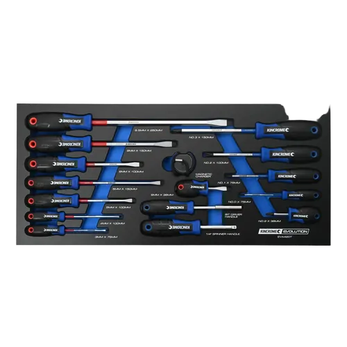 Kincrome Evolution 16 Piece Torquemasterft Screwdriver Eva Tray