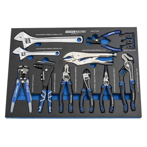 Kincrome Evolution 10 Piece Pliers & Wrenches Eva Tray