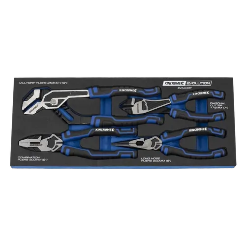 Kincrome Evolution 4 Piece Pliers Eva Tray