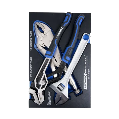 Kincrome Evolution 3 Piece Pliers & Wrench Eva Tray