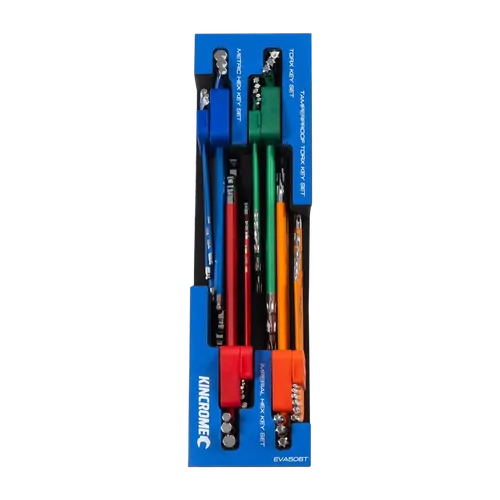 Kincrome Truck Box 36 Piece Hex & Torxft Key Eva Tray