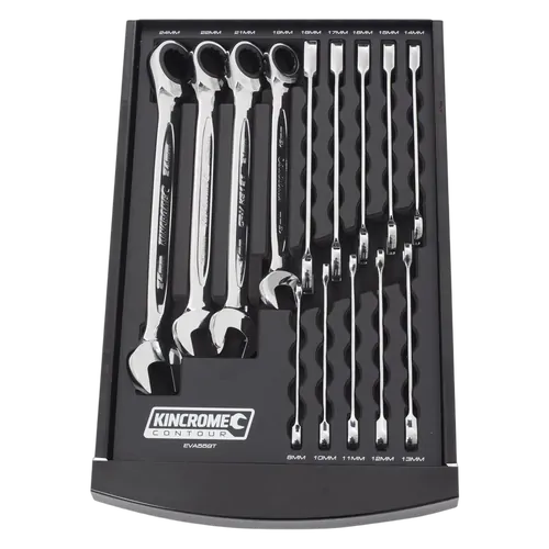 Kincrome Contour 14 Piece Gear Spanner Eva Tray