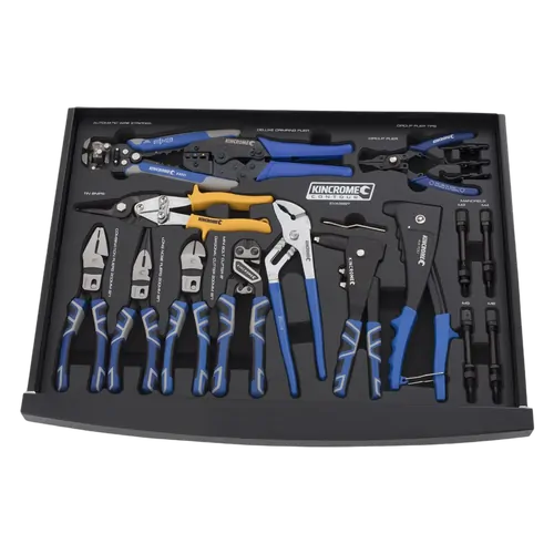Kincrome Contour 15 Piece Pliers & Riveters Eva Tray