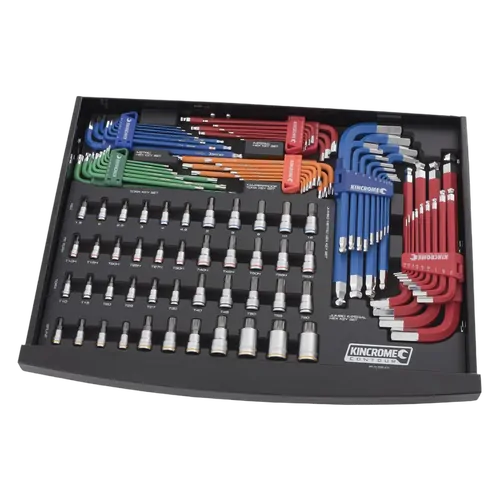Kincrome Contour 106 Piece Hex / Torxft Keys & Sockets Eva Tray